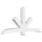 Ekena Millwork Alberta Architectural Grade PVC Gable Bracket, 96"W x 44"H x 6"D x 6"F, 11/12 Pitch GBP096X44X0606ALB00 - alternate 1